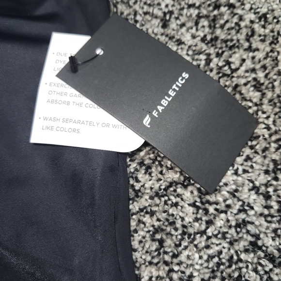 Fabletics Zip-Front One-Piece Swimsuit Black‎ Sexy Sleek Women's Xl, Hi Cut Nwt - Picture 7 of 12